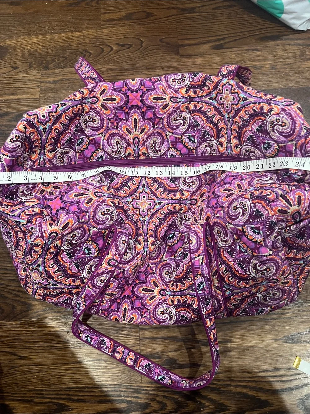 Vera Bradley Pink Paisley Quilted Tote